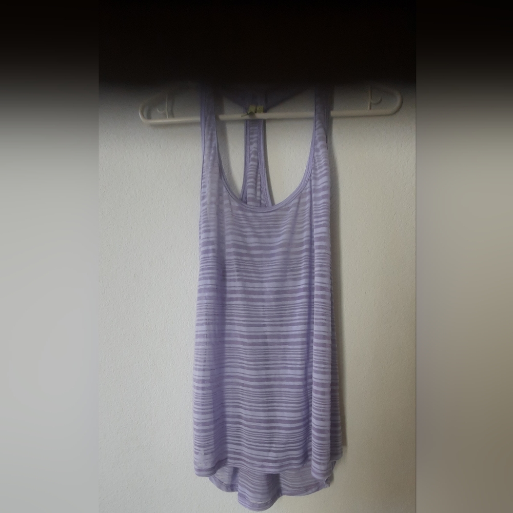 Free Society large lavender sheer tank top